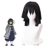 Iguro Obanai Cosplay Wig Cosplay Accessories Halloween Carnival Props